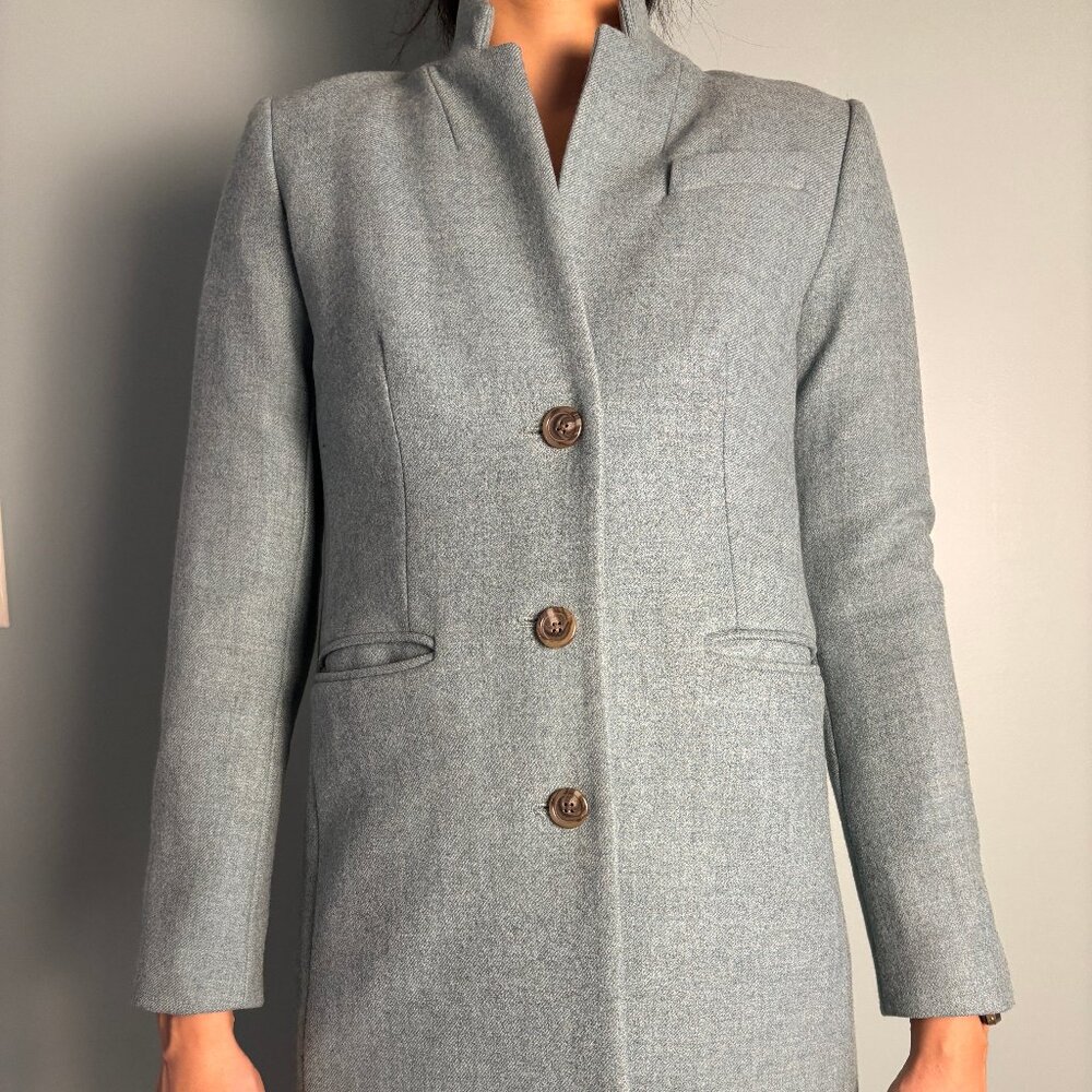 J Crew Teal Overcoat